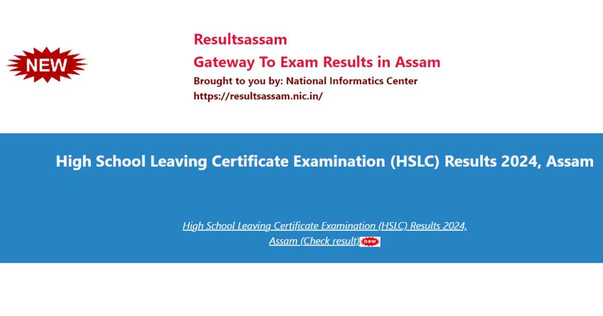 Assam HS Result 2024 Released: Live Updates! Check Your Scores Now at resultassam.nic