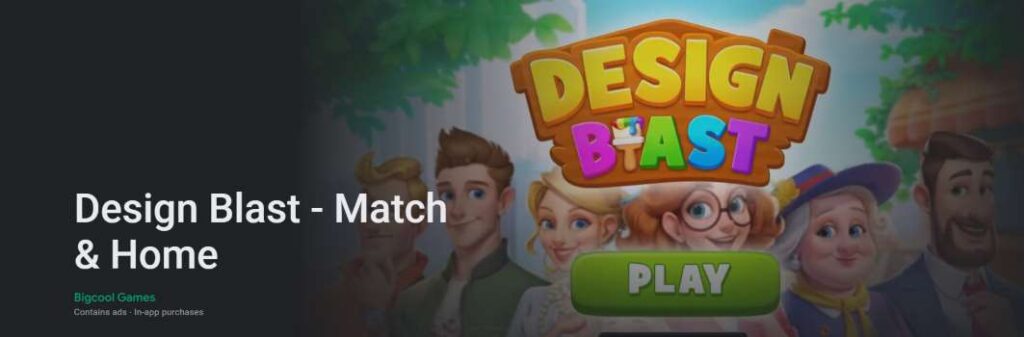 Design Blast Match and Home