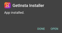Launch GetInsta Apk