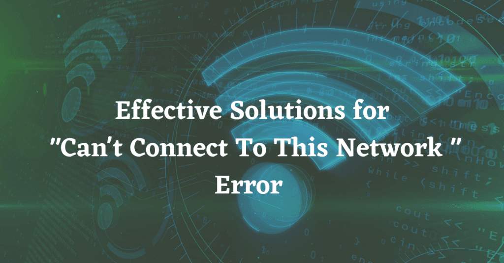 Network Error