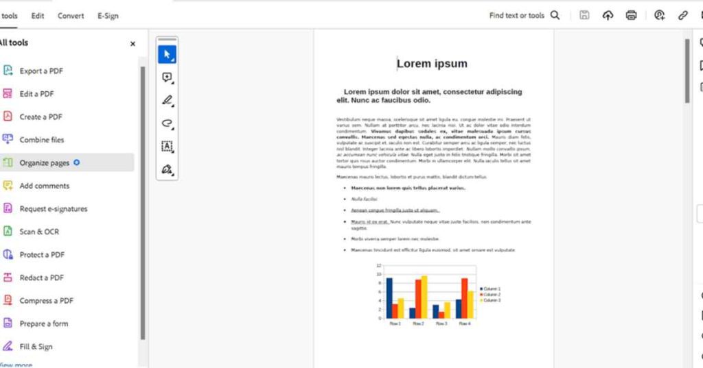 Step 3: Select “Organise Pages”