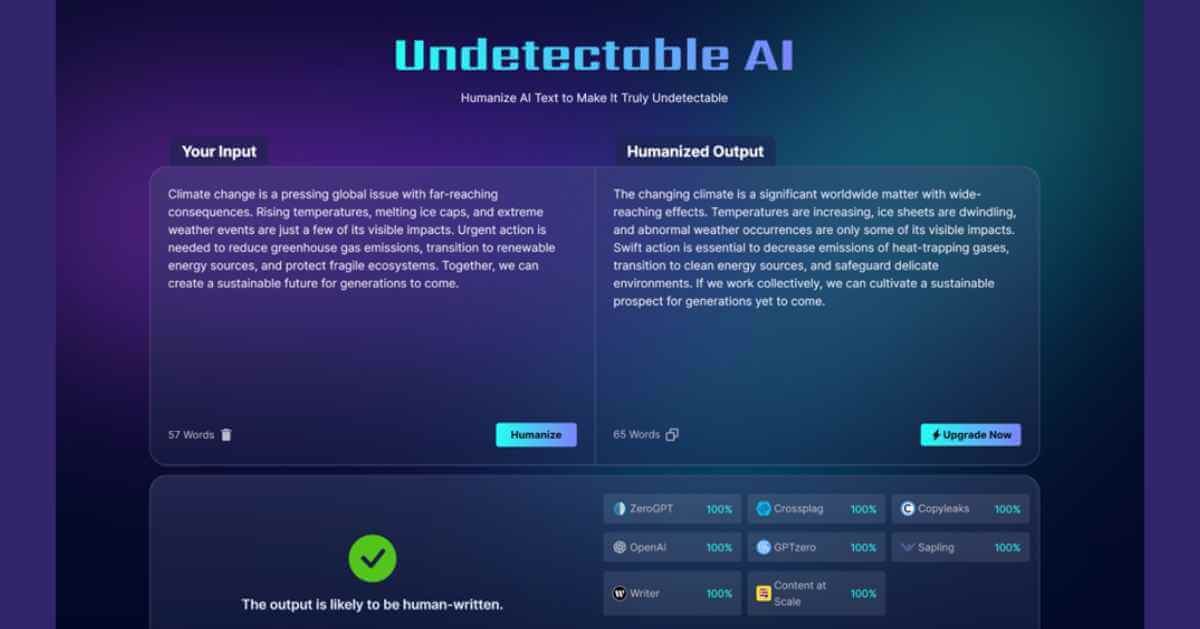 Undetectable AI Review: Humanize AI Text Instantly