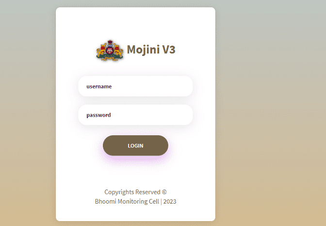 Mojini v3 Login